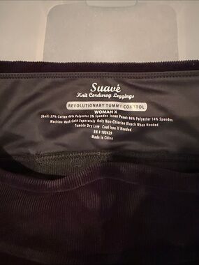 Suavé Knit Corduroy Revolutionary Tummy Control Leggings - Black